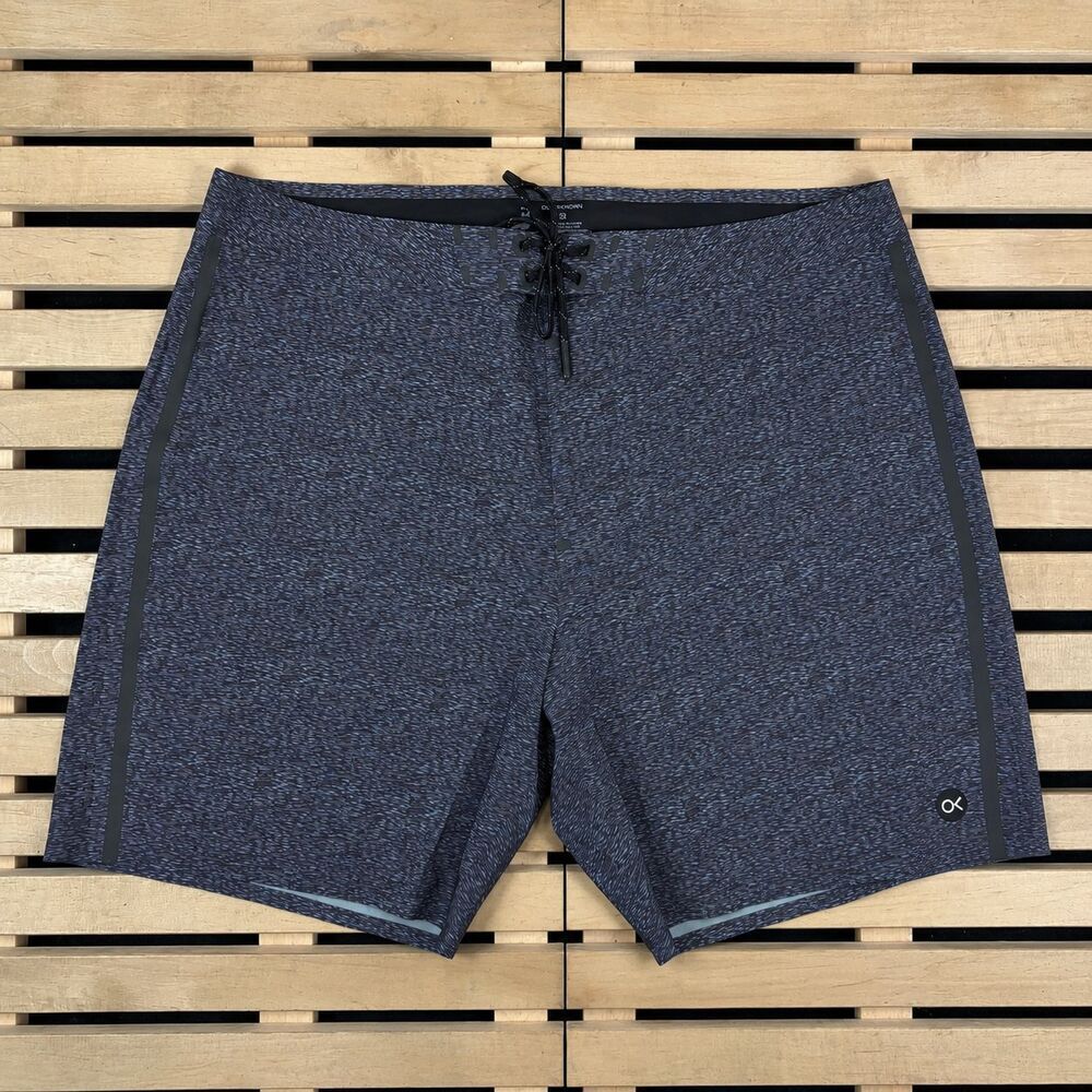 Mens Outerknown Apex Evolution Trunks By Kelly Slater 36 Purple Blue 7.5" Inseam